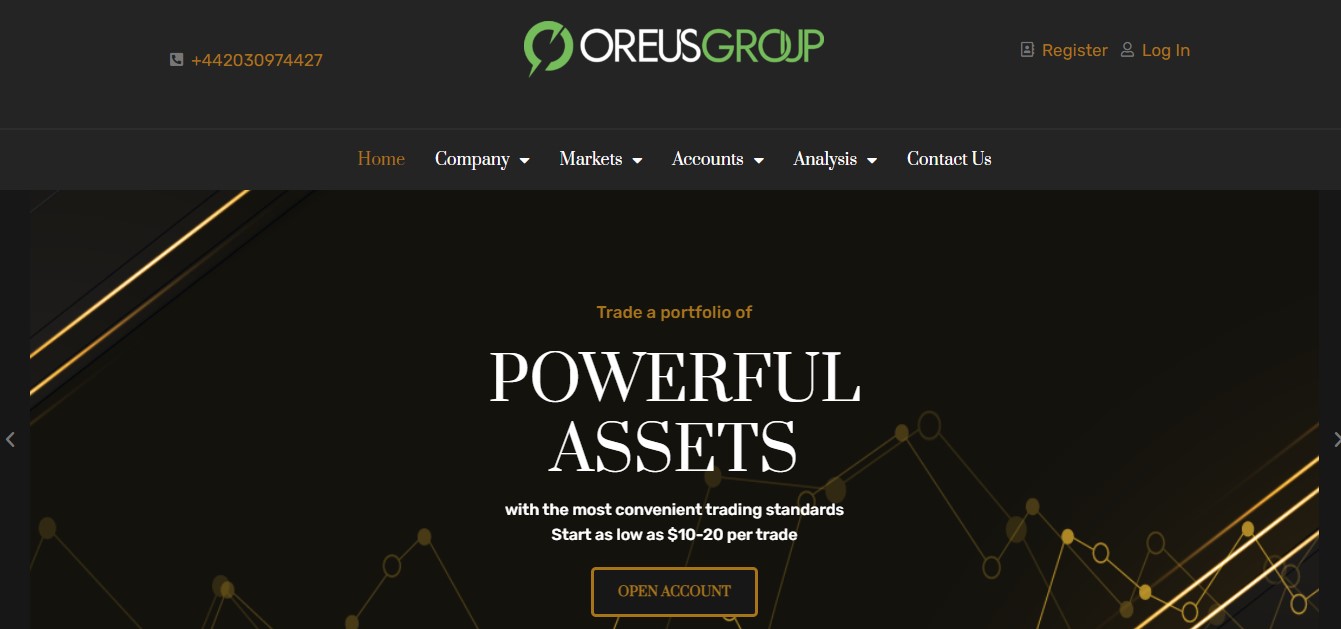 Oreus-Group website